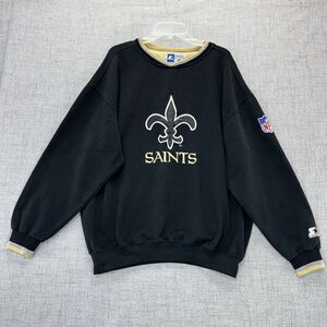 Vintage Starter Pro Line New Orleans Saints Sweatshirt Pullover Men's XL